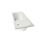 Xenz Lagoon Duobad - 180x80x53 - afvoer Midden - acryl - wit mat SW103177