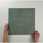 Terravito Viondo carreau mural - 13x13cm - 10mm - Carré - Jade Brillant SW542670