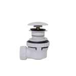 Zeza Arte siphon - 6,7cm - gain de place - rond - solid surface - blanc mat SW1472187