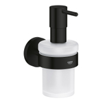 GROHE Start distributeur de savon - avec support - verre dépoli - noir mat SW1126497