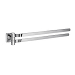 Smedbo Ice Handdoekhouder - 40cm - draaibaar - chroom SW74376