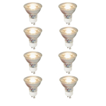 Luedd LED lamp - set van 8 - GU10 - 5W - 3000K 450LM - dimbaar SW1211309