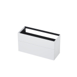 INK P2o Wastafelonderkast - 120x45x65cm - 2 lades - push to open - met rechte opdekfronten - MDF lak - Hoogglans wit SW207458