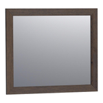 BRAUER Citrine spiegel - 80x70cm - rechthoekig - lamellen eiken zwart frame SW223452