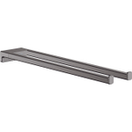 Hansgrohe AddStoris Q handdoekhouder 2-lids - geborsteld zwart chroom (antraciet) SW651429