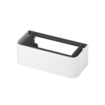 INK Concept R Meuble sous-lavabo - 100x45x35cm - 1 tiroir - poignées rapportées - fraisées - coins arrondis - MDF laqué - blanc mat SW1405734