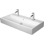 Duravit Vero air Opbouw Wastafel - 100x47cm - 2 kraangaten - met overloop - geschikt - voor meubel - geslepen - wit SW156940