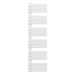 Belrad Radiateur sèche-serviettes - gauche - raccordement/comb - 1800X500mm- blanc SW1152676