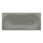 Xenz Dominica baignoire sans panneau 170x75cm avec pieds sans vidage Acrylique Ciment mat SW102893