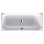 Duravit HappyD 2 baignoire encastrable synthétique acrylique rectangulaire avec soutien dorsal à droite 170x75x46cm sans pieds blanc SW54605