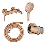 GROHE Essence Badset - badkraan - handdouche - handdouchehouder - doucheslang - brushed hard graphite SW1574568