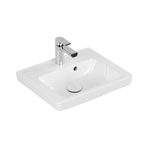 Villeroy & Boch Subway 2.0 meubelfontein - 45x37cm - met kraangat - met overloop CeramicPlus - White Alpine (glans wit) 1024440