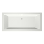 Xenz Society Baignoire duo - 190x90x53 - bonde centrale - acrylique - blanc mat SW103312