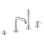 GROHE Essence New Set de finition pour robinet de bain sur gorge encastré 4 trous avec inverseur bec douchette à main et flexible 200cm chrome 0442594