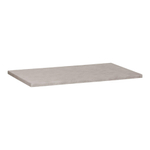 Saniclass Concrete Wastafelblad - 80x46x3cm - zonder kraangat - gecoat beton grijs gemêleerd SW416512