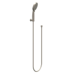 IVY Ensemble de douchette à main - réglable - 3 jets - avec support mural réglable - flexible de douche 150cm - modèle barre - 120 cm - nickel brossé PVD SW1031628