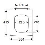 Villeroy & Boch Memento 2.0 abattant de WC - softclose & quickrelease - stone white SW354320