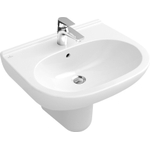 Villeroy et Boch O.novo Lavabo 55x45cm avec 1 trou pour robinetterie et trop plein ceramic+ Blanc 0124129