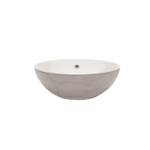 Crosswater Castellon Vasque à poser - 43x14.8cm - rond avec trop-plein - céramique - look marbre SW487147