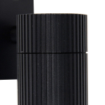 QAZQA Vigo Applique murale - 1 lampe - 6,3cm - IP44 - Rond - Noir SW1450883