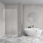 Aqua Vista Taviano Linea porte de niche – 90x200 cm – avec kit de montage – finition chromée SW1244420