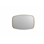 INK SP29 spiegel - 140x4x80cm contour in stalen kader - geborsteld mat goud SW956024
