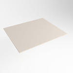Mondiaz TOP 51 Plan sous vasque - 40x51x0.9cm - compatible comme plan de meuble - solid surface - Linen SW1020197