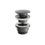 Hotbath Archie Clickplug - met schroef rond BGP - PVD - geborsteld gunmetal (antraciet) SW798802