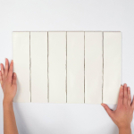 Terravito Pavero wandtegel - 7.5x30cm - 8.6mm - Rechthoek - Creme mat SW359853