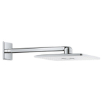 GROHE Rainshower SmartActive 310 Cube hoofddouche - 31x31cm - vierkant - wandarm 43cm - 2 straalsoorten - wit/chroom SW108082