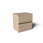 Saniclass Vita Badkamermeubelset - 60x60x46cm - 2 lades - greeploos - topblad - licht eiken SW1439454