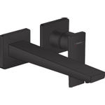 Hansgrohe Metropol 1 greeps wastafelkraan - afbouwdeel - met voorsprong 225 mm en afvoerplug - mat zwart SW358665