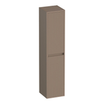 BRAUER Adore Wavy colonne haute - 160x35x35cm - 2 portes - ouverture à gauche ou à droite - sans poignée - moka mat SW1198571