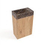 Saniclass Holz Pure Ensemble meuble WC - 40x60.5cm - 1 porte - lave-mains dark emporador - trou de robinet à droite - chêne naturel SW1577759