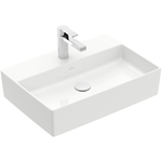 Villeroy & Boch memento 2.0 opzetwastafel - 60x42cm - met 1 kraangat - zonder overloop - White Alpine (glans wit) SW479873