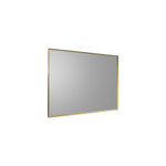 Thebalux Type N 100x70cm Miroir mural rectangulaire avec éclairage aluminium laiton SW787252