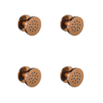 Fortifura Calvi douche latérale - 5cm - ronde - 4 pièces - cuivre brossé PVD (Cuivre) SW1381725