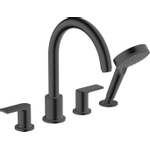 Hansgrohe Vernis Shape Ensemble de robinetterie de baignoire 4 trous 211mm noir mat SW651665