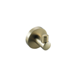 Fortifura Calvi Handdoekhaak - enkel - rond - met rozet - Geborsteld Messing PVD (Goud) SW639937