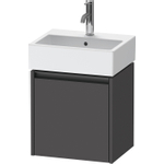 Duravit Ketho.2 Wastafelonderbouwkast - met 1 deur - 43.4x33.8x44cm rechts - met greep antraciet - grafiet mat SW772052