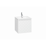 Crosswater Vergo meuble sous lavabo 49.8x47.6x45.5cm - softclose mdf - blanc mat SW894469