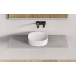 Ideavit Solidcliff-40 opbouw wastafel 40x35x12,5cm Solidsurface mat wit SW303627