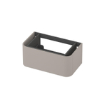 INK Concept R Meuble sous-lavabo - 80x45x35cm - 1 tiroir - poignées rapportées - angles arrondis - MDF laqué - gris cachemire mat SW1405827