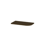 INK Concept R Plan vasque - 40x22x1.7cm - pour meuble de lavabo d'angle arrondi à droite - MFC - Shadow veneer SW1406272