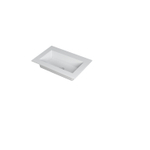 INK Kraft lavabo - 70x45x1cm - 1 bassin - 0 trous de robinet - blanc mat SW439573