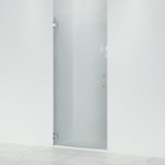 Saniclass Neptune 6211 Porte pivotante 100x200cm profilé chrome verre de sécurité anti-calcaire SW208816