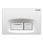 Creavit Bedieningspaneel - rechthoekige knoppen - chroom SW1172838