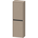 Duravit Ketho.2 Halfhoge kast - met 2 deuren - 40x132x24cm rechts - met tip onlinnen - mat linnen (beige) SW772131