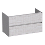 BRAUER Adore Wavy meuble sous lavabo 100 2 tiroirs softclose - sans poignée - 1 découpe pour le siphon - Forest Seashell SW1208845