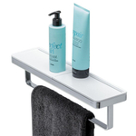 Geesa Cadre Porte-serviettes avec étagère 42cm Blanc / Chrome SW334357